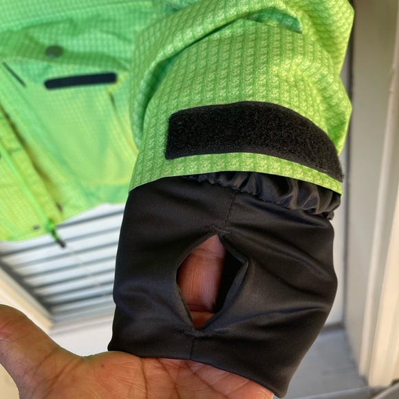 Iceberg men’s medium lime green snow winter jacket with detachable hood used y2k - Picture 7 of 14